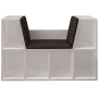 Blanc et anthracite