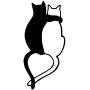 Chats cœur