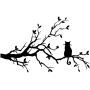 Chatt sur une branche
