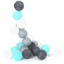 Blanc. Gris. Bleu