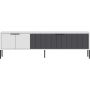 Blanc et anthracite