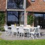 Table + 6 fauteuils + 4 chaises