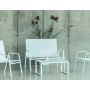 Table basse plateau en HPL blanc