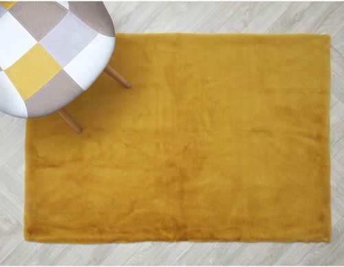 salon-blanc-et-gris-tapis-jaune