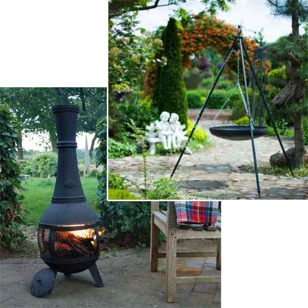 Déco jardin flamme métal rouillé - Rouille 82 cm