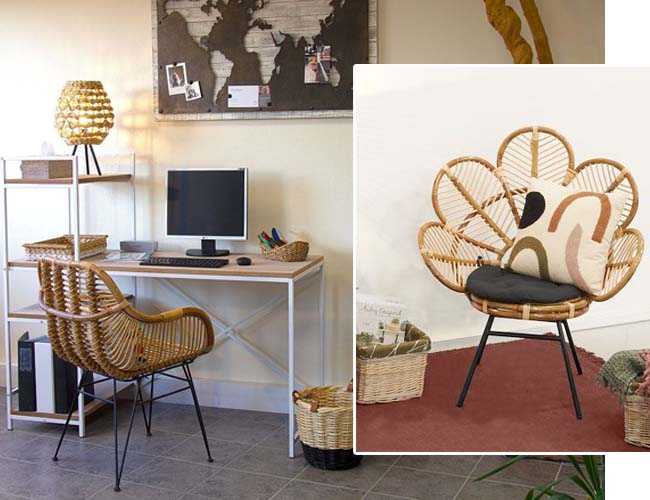 fauteuil-rotin-metal-vintage