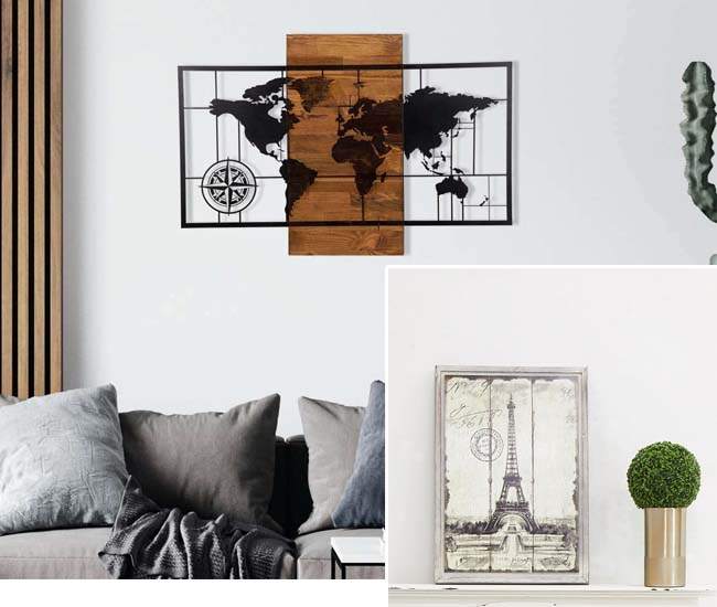 tableau-moderne-salon-mappemonde