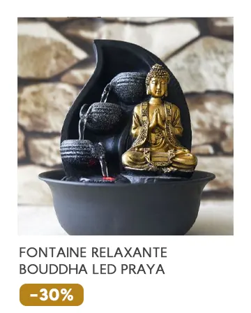 Fontaine relaxante bouddha LED Praya