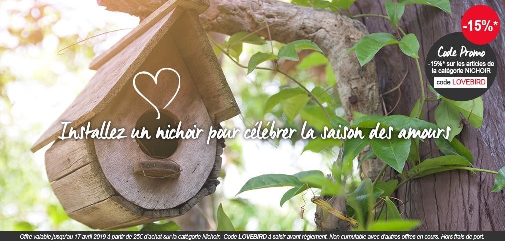 -15% sur la catégorie Nichoir
