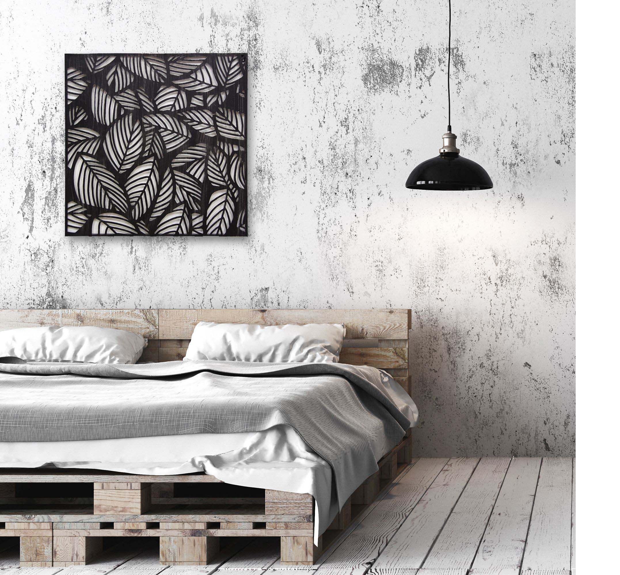 decoration-murale-chic-cadre-metal-design-noir