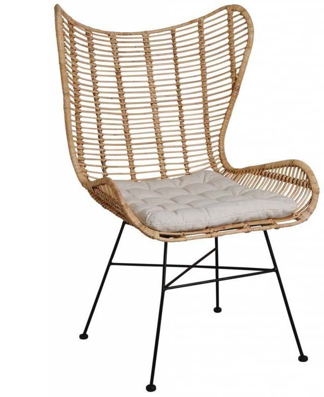 fauteuil-rotin-metal-papillon