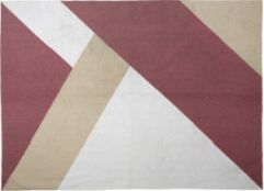 tapis-salon-moderne-rouge