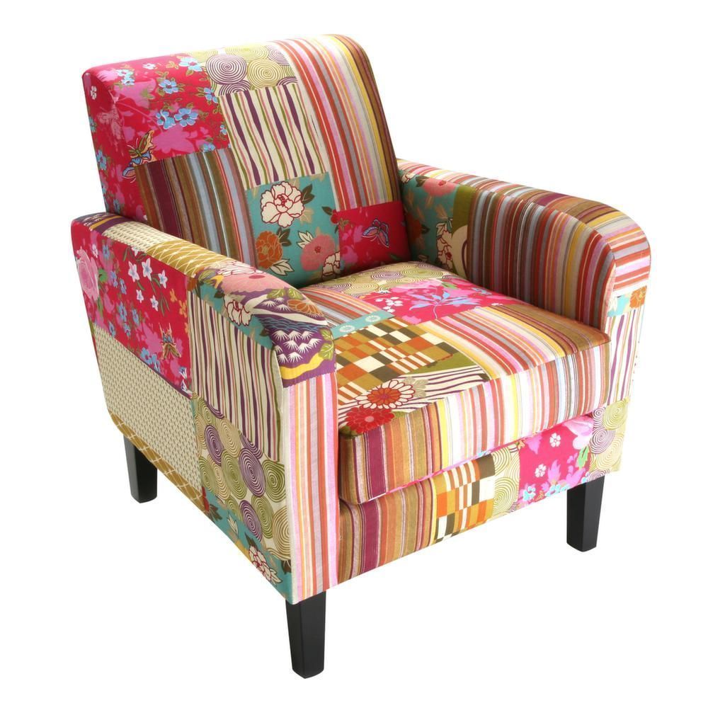 fauteuil-multicolore-tissu-boheme
