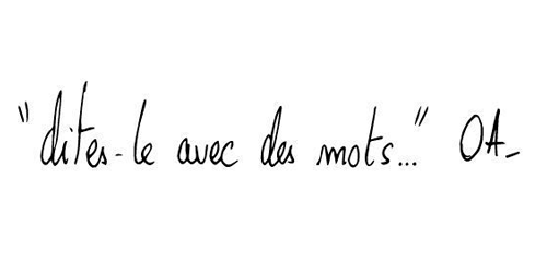 DITES LE AVEC DES MOTS
