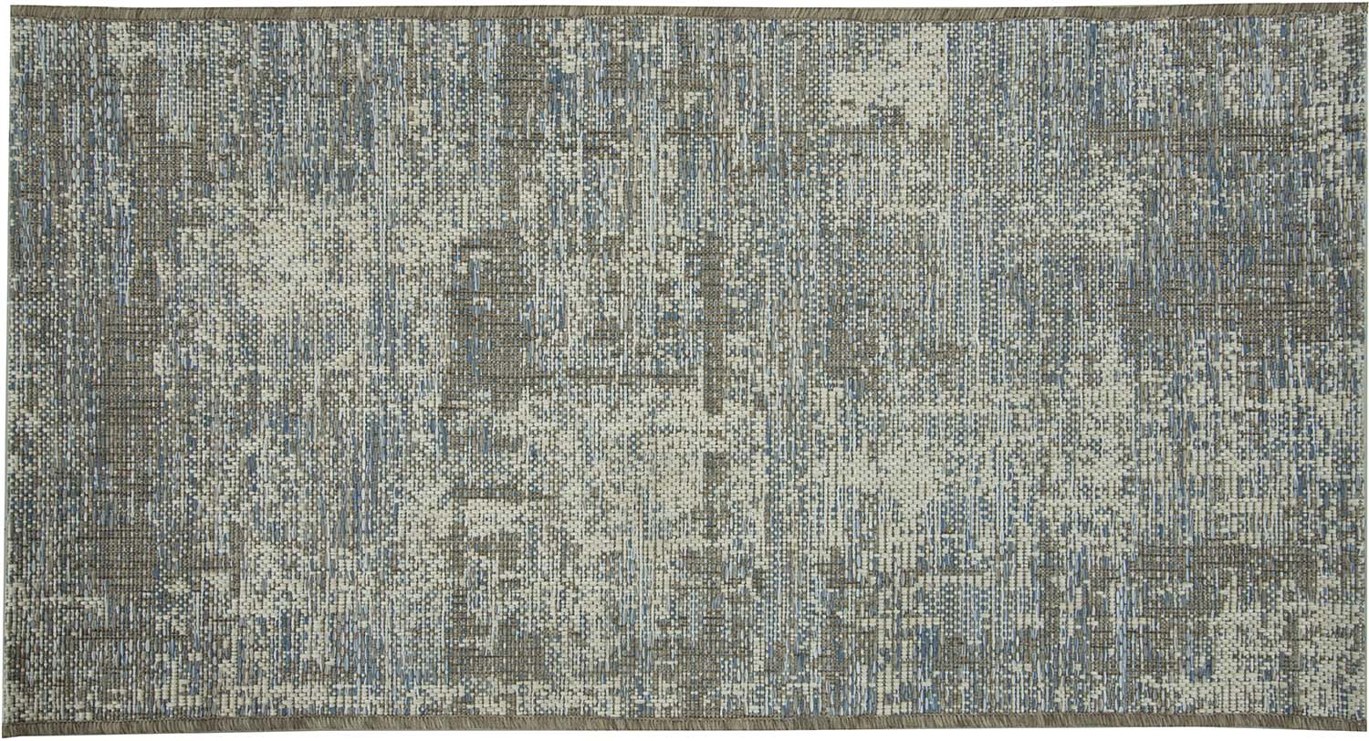 Tapis en polypropylène acier Catania 110 x 60 cm