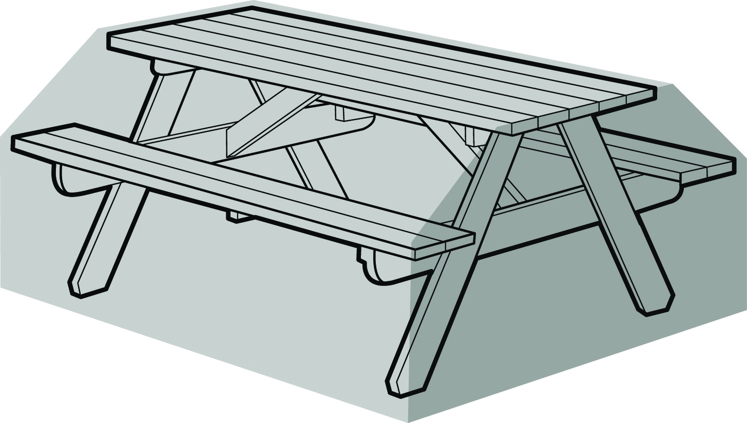 Housse de protection table de pique-nique 8 places