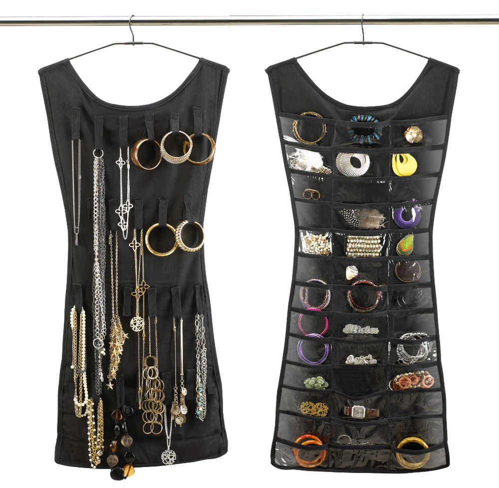 Rangement de bijoux Petite robe Noire 45x102cm