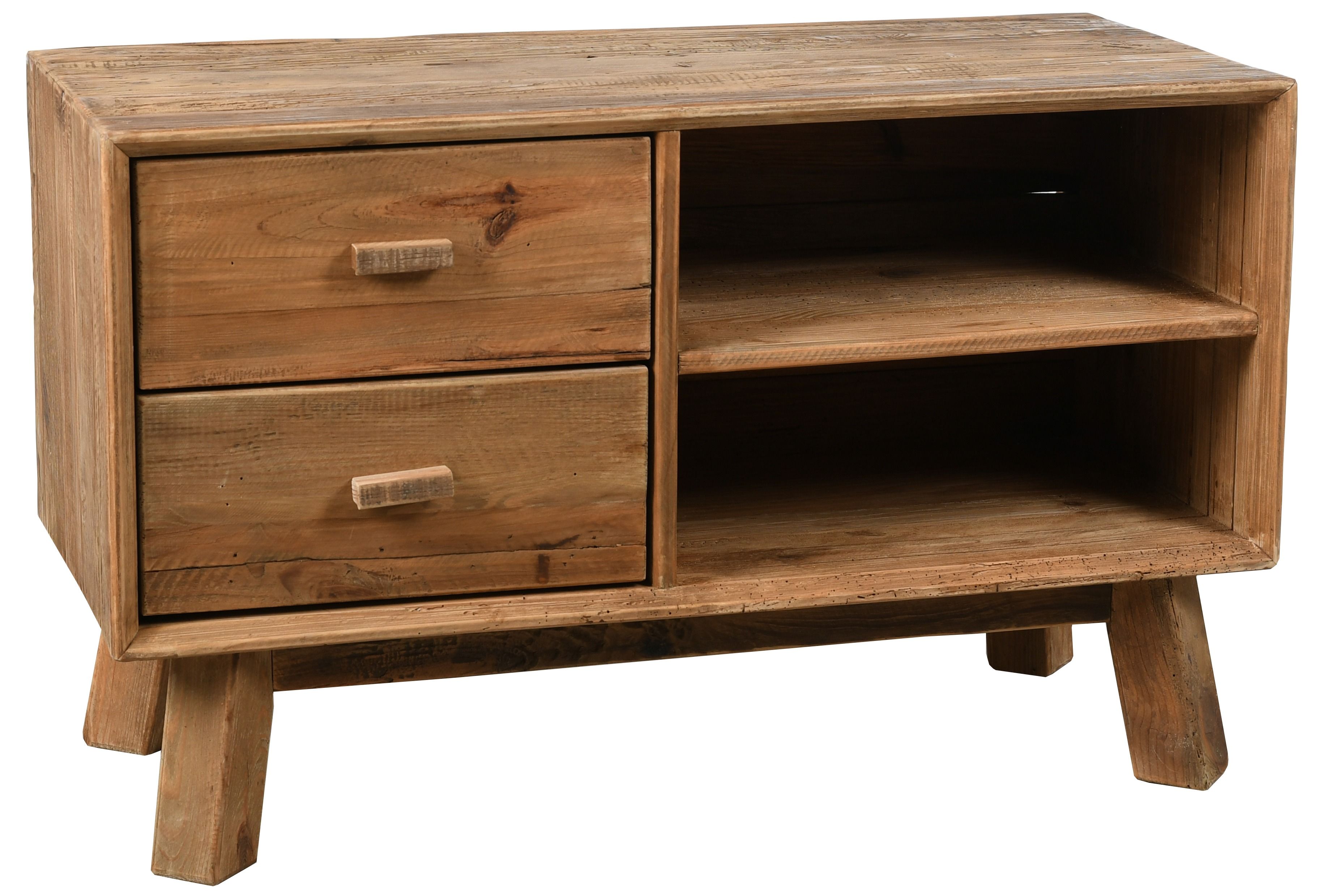 Meuble tv en pin recyclé