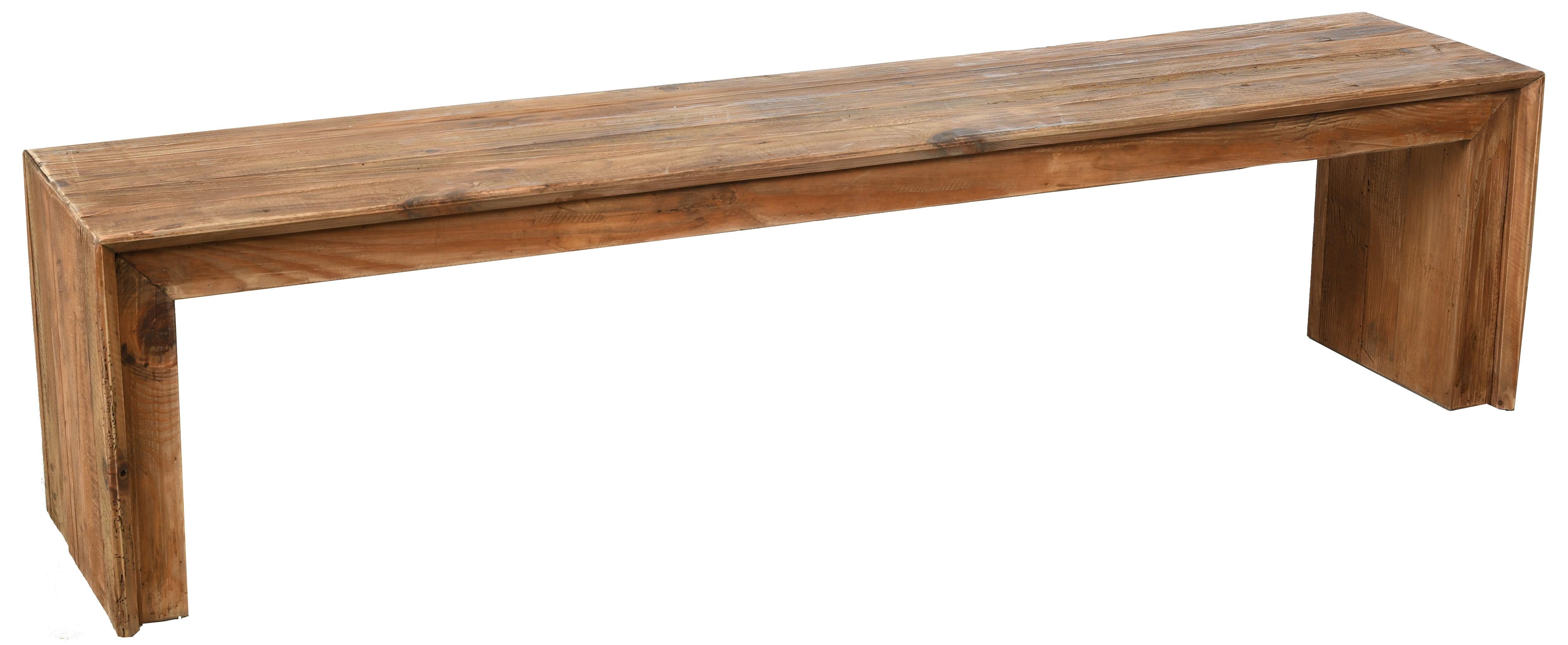 Banc en pin recyclé