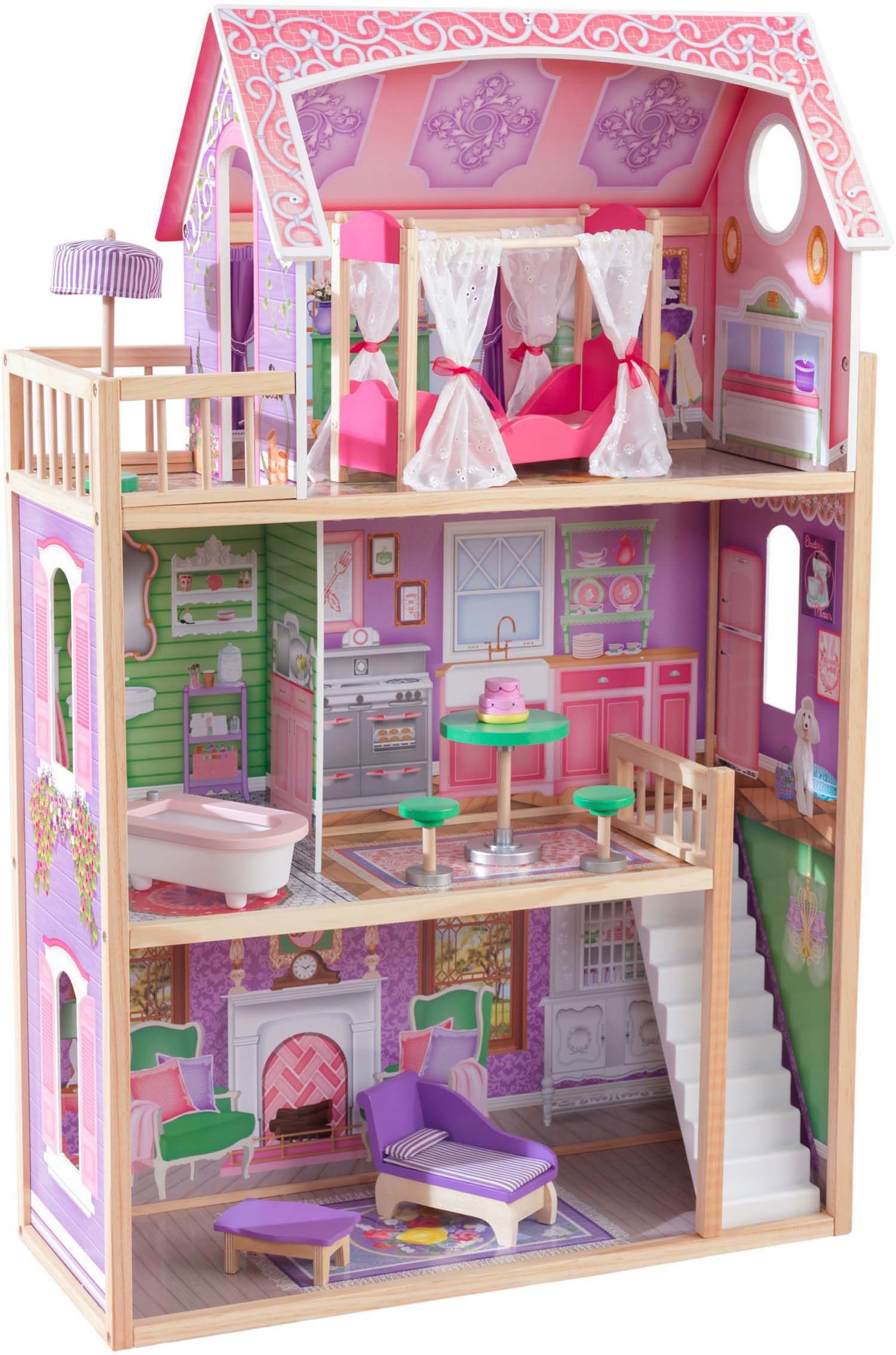 Maison de poupée en bois Ava
