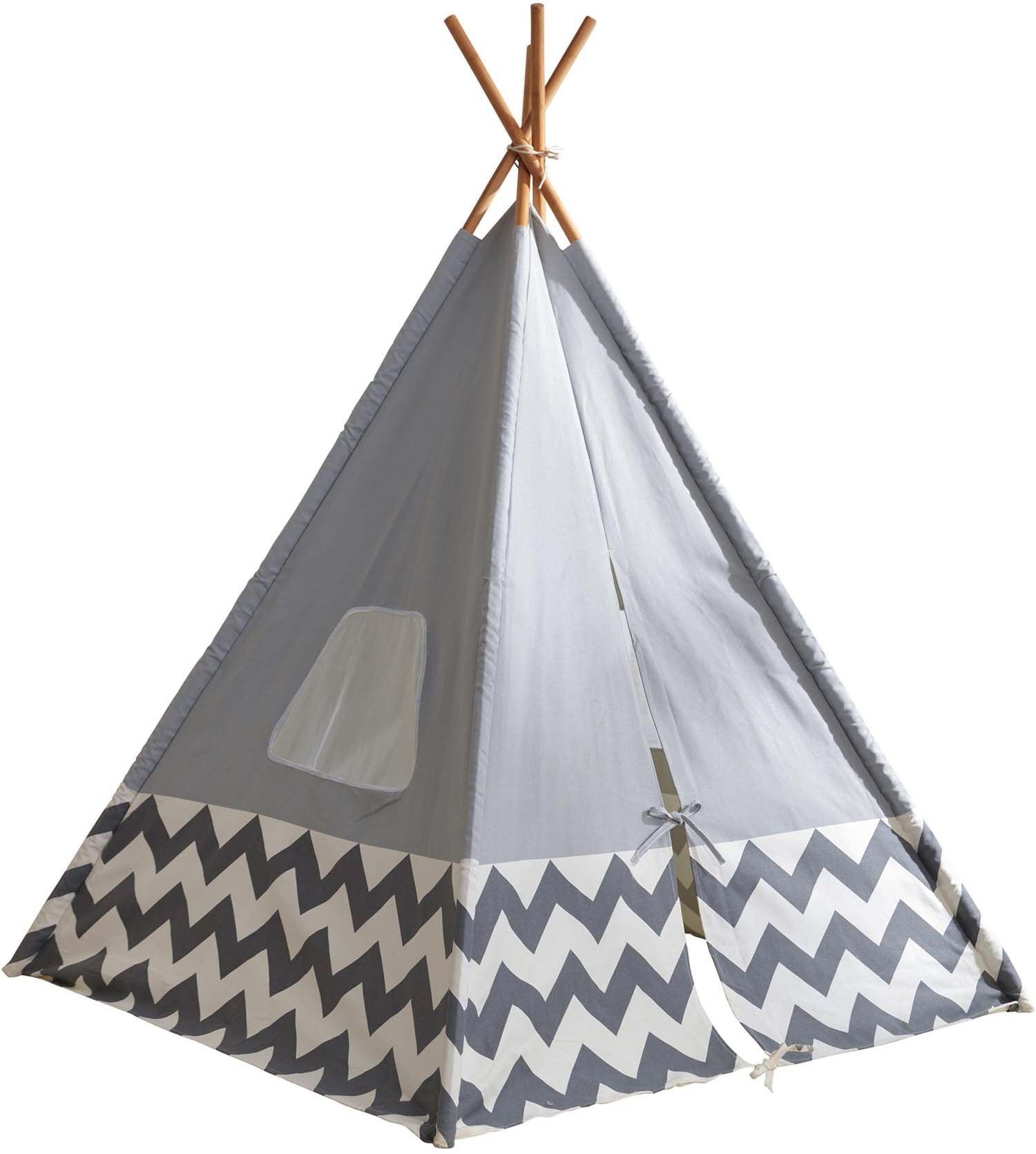 Tipi moderne en toile et bambou