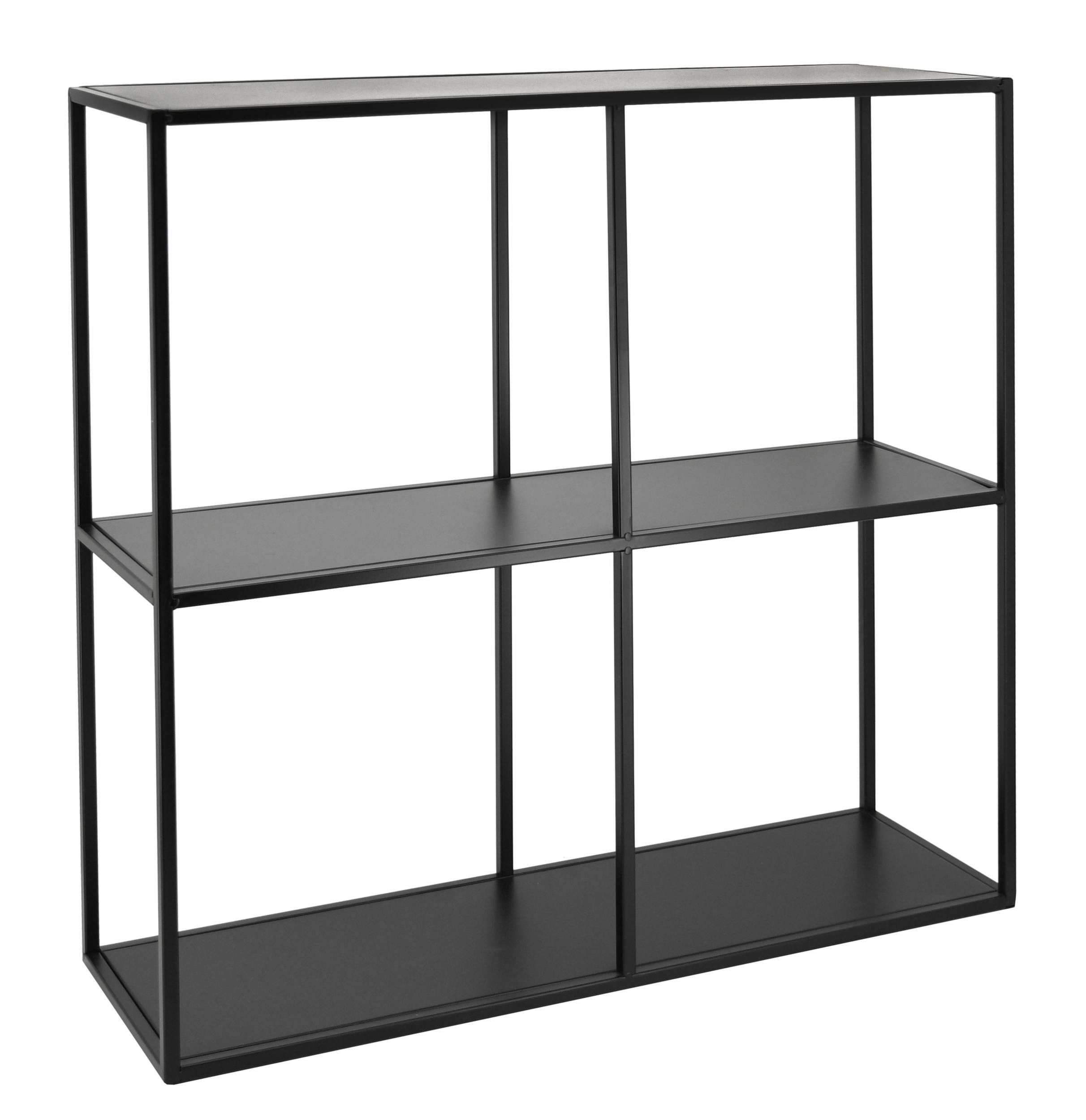 Étagère style moderne en métal noir