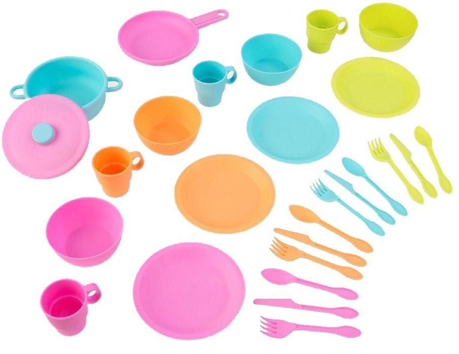 Batterie de cuisine enfant 27 pièces vaisselle et ustensiles