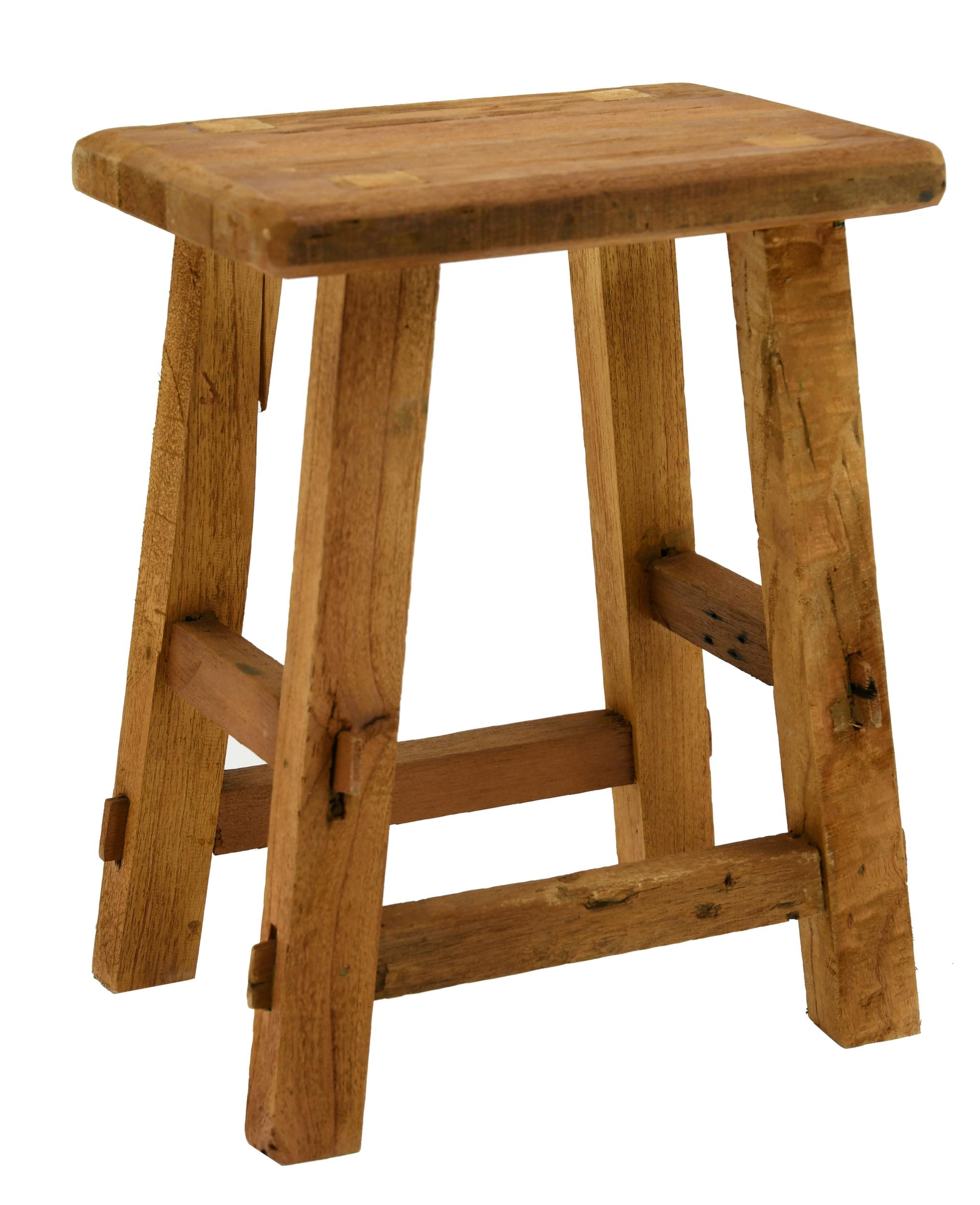 Tabouret en bois recyclé