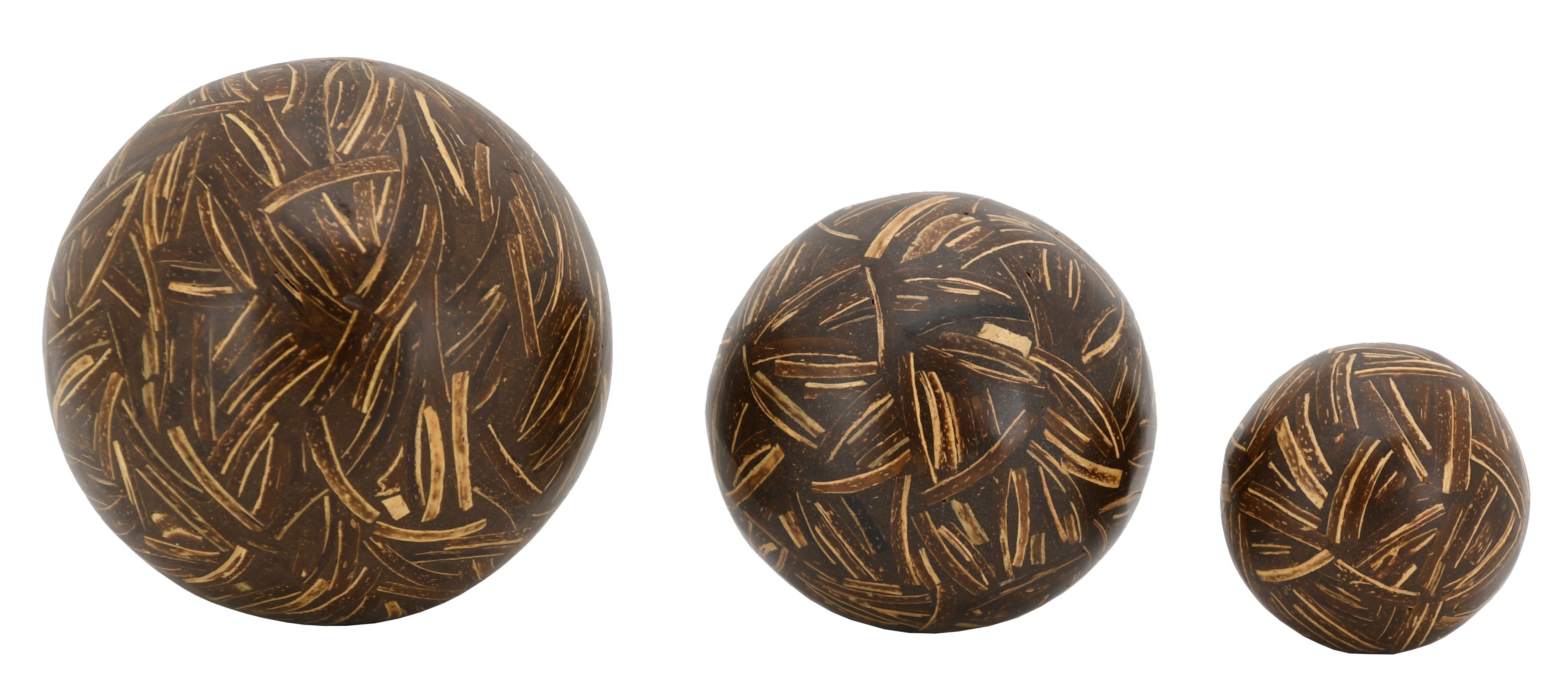 Boules en coco et résine Bali