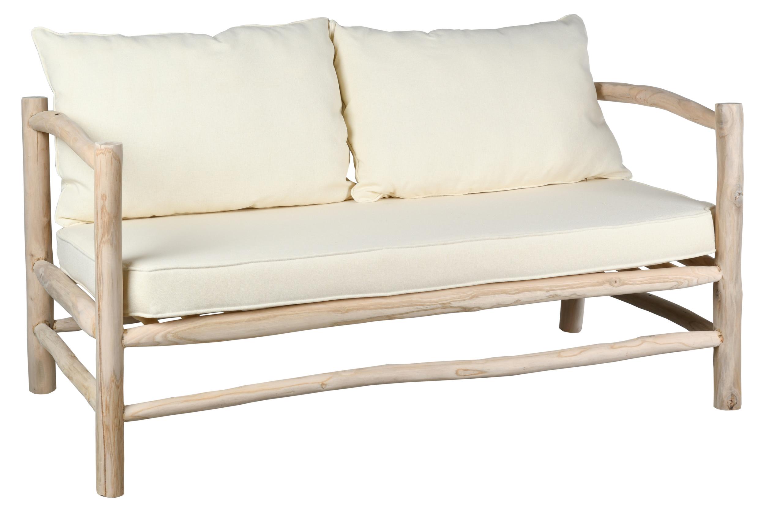 Canapé design en teck 2 places Arthur