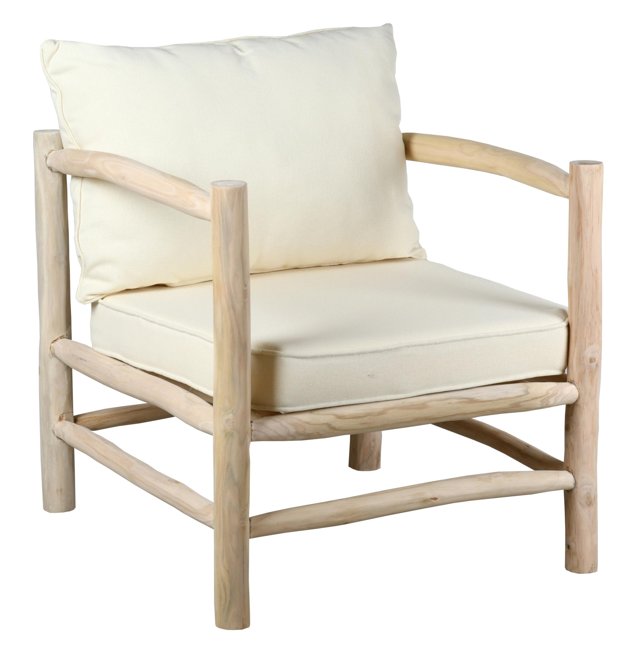 Fauteuil design en teck Arthur