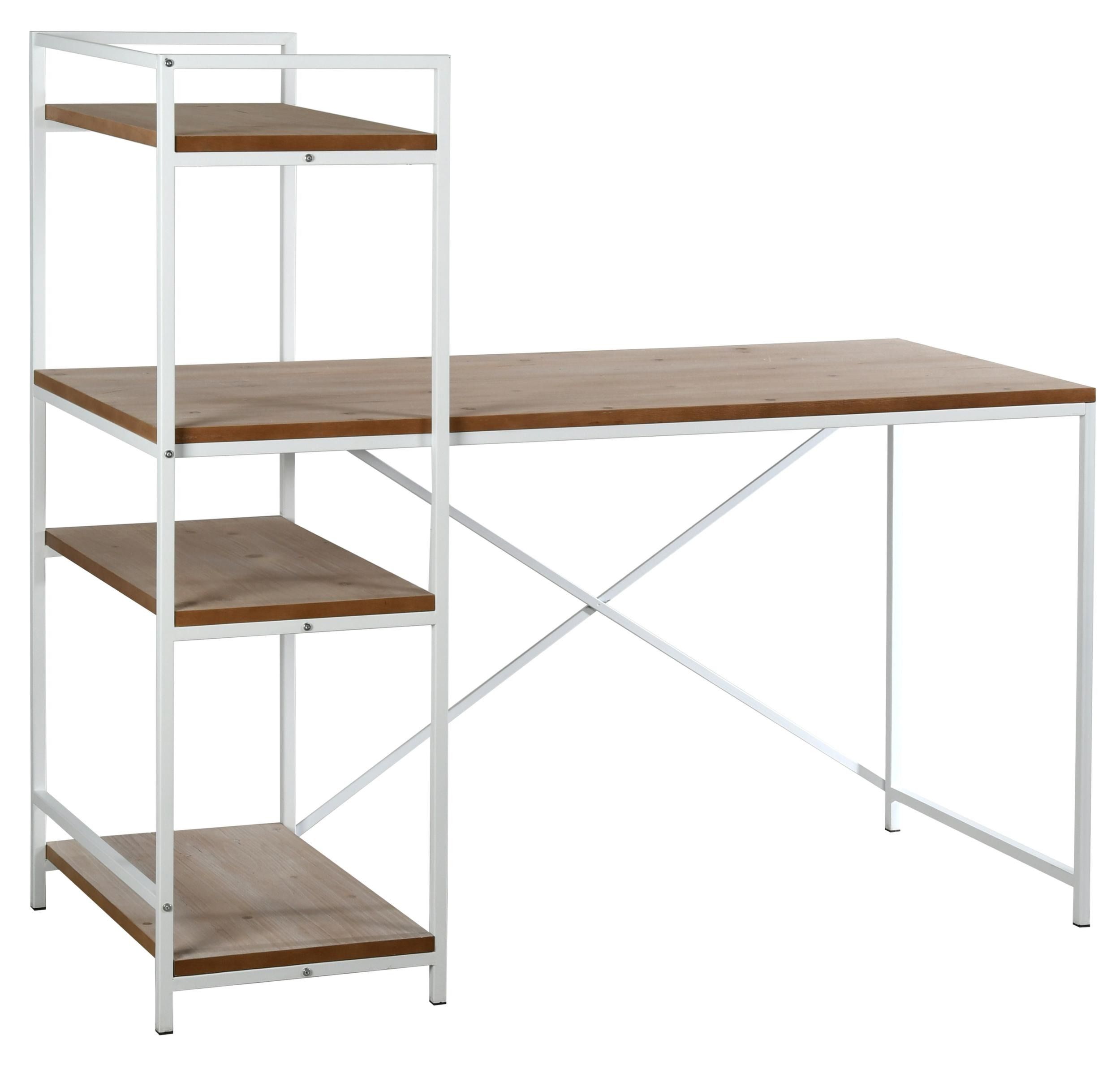 Bureau en métal et plaquage pin Charlie