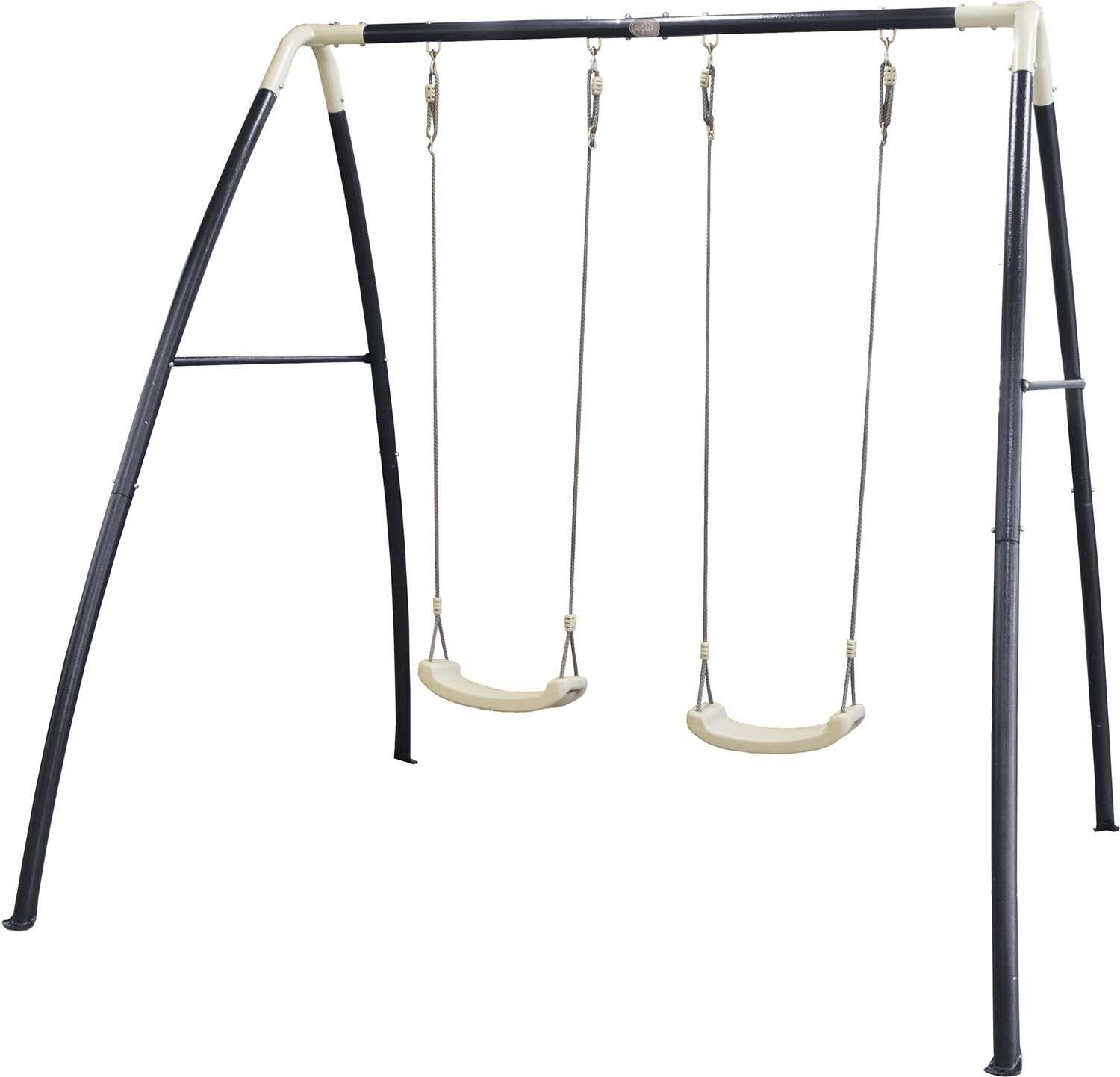 Portique balançoire double en métal Swing
