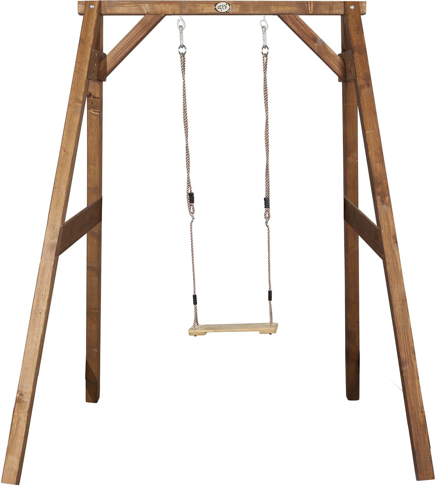 Portique en bois balançoire simple Swing Naturel