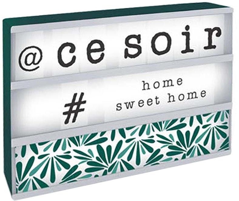 Boite à messages lumineuse Natural life