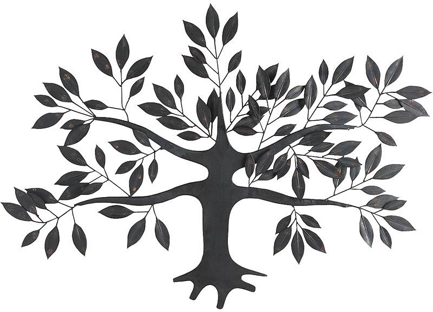 Arbre mural en métal