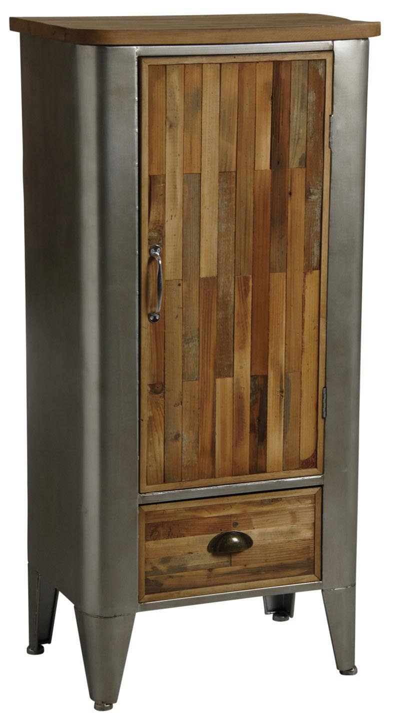 Armoire en bois et métal