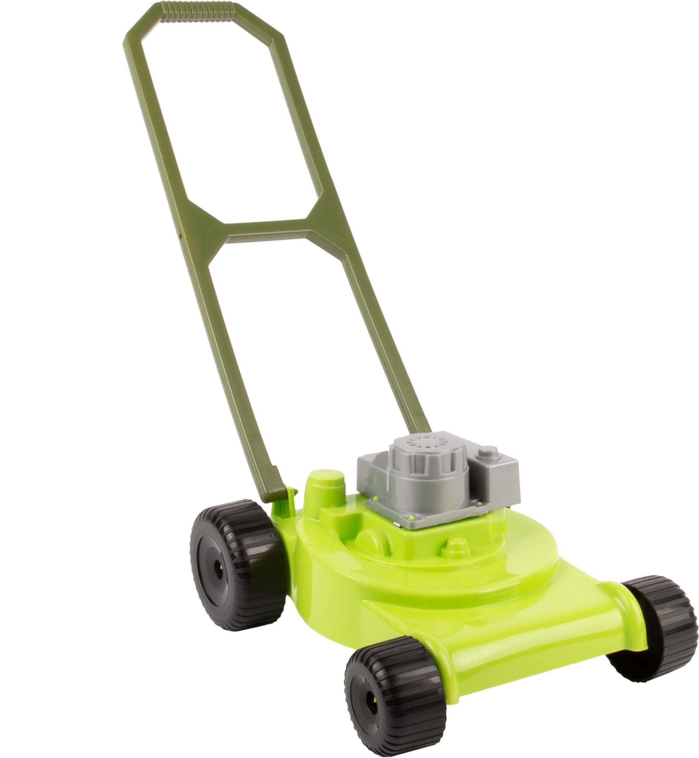 Tondeuse enfant en plastique vert bi-ton