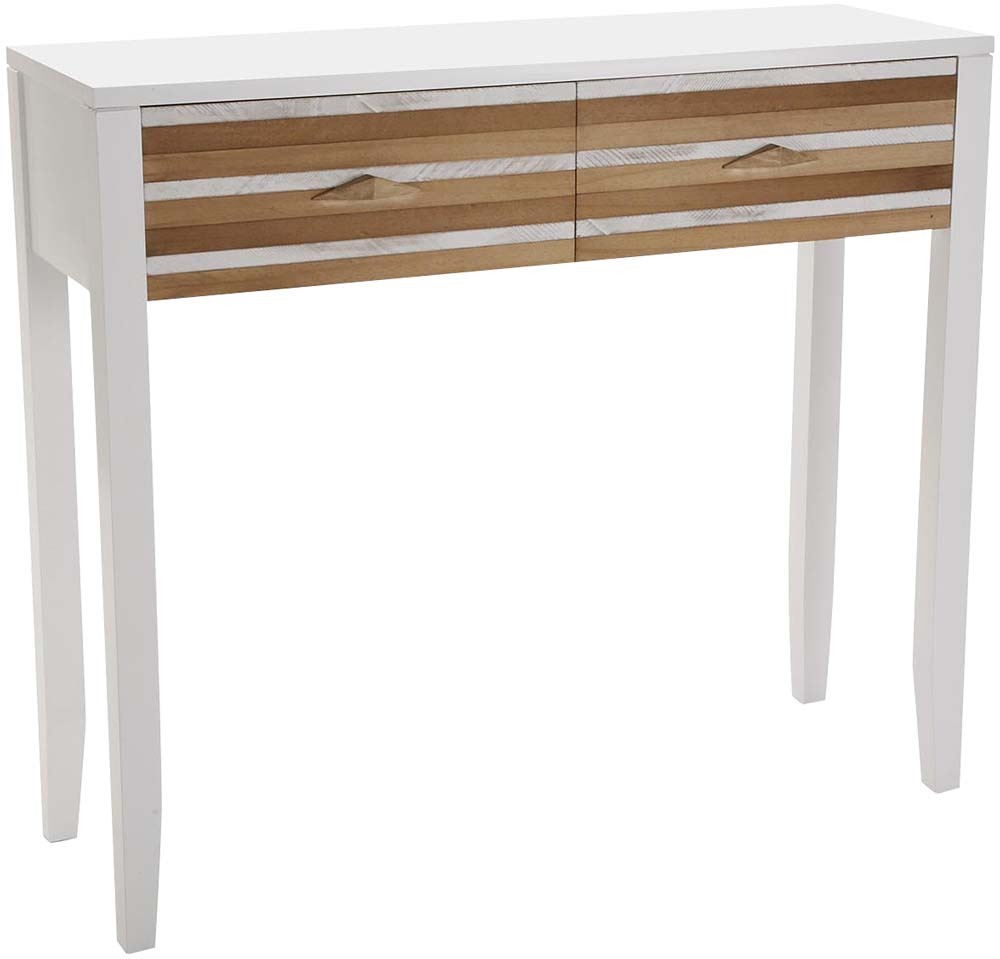 Console en bois 2 tiroirs zen