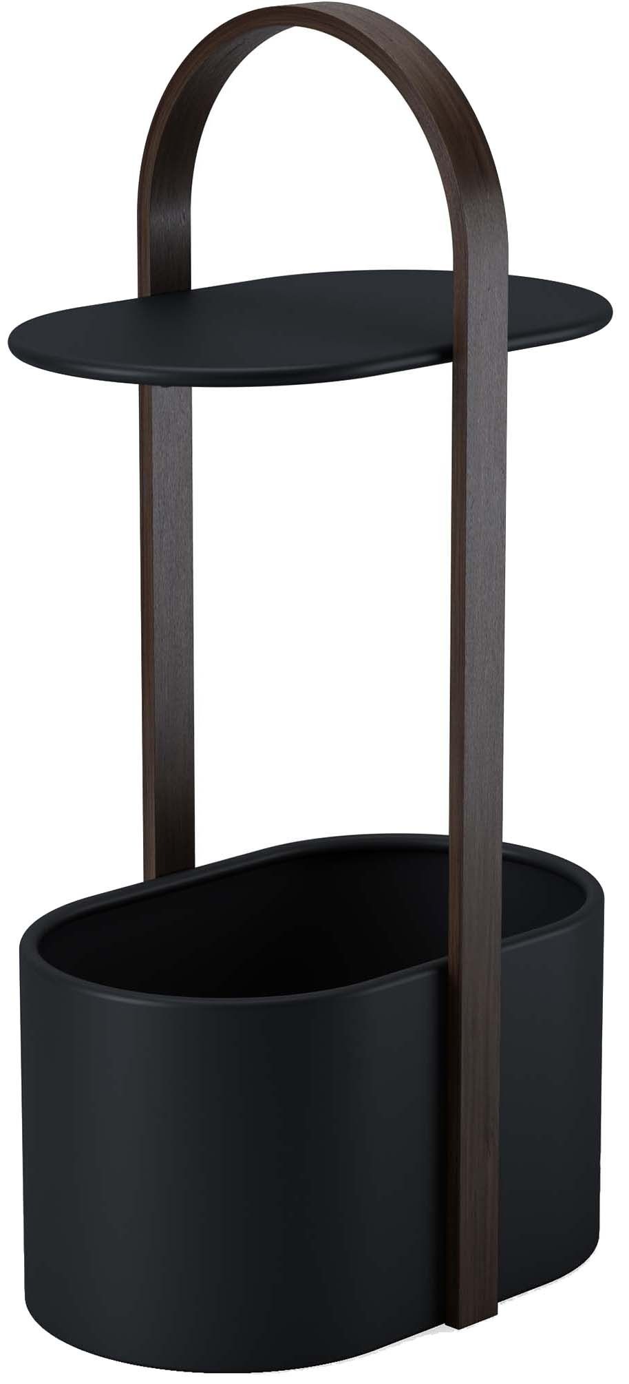 Bout de canapé design range magazine et tablette Hub