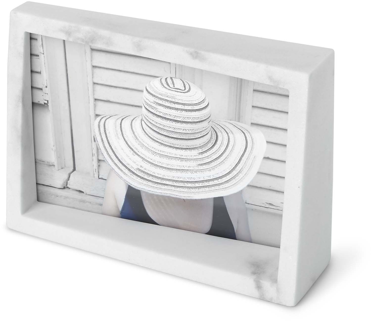 Cadre photo en résine effet marbre Edge Pour photo 10x15 cm