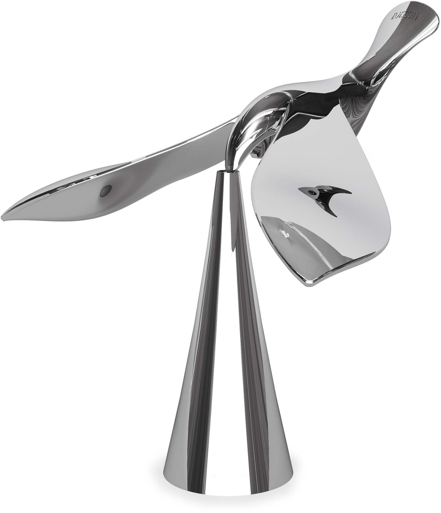Décapsuleur oiseau design en métal chromé Tipsy