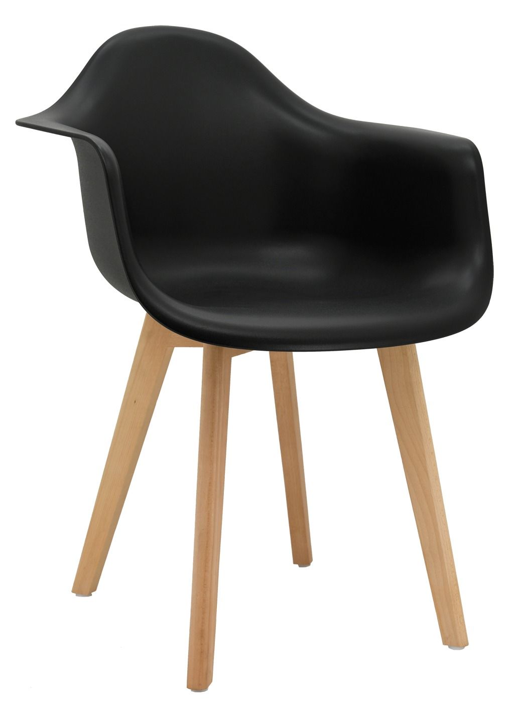 Fauteuil en polypropylène et bois