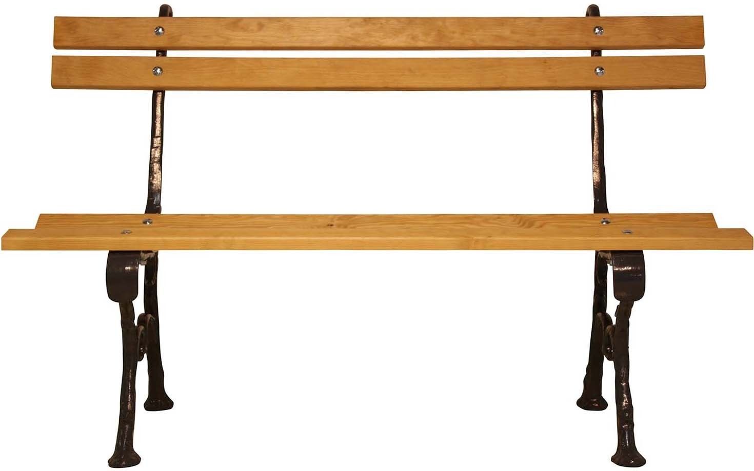 Banc en fonte et pin des landes Bretagne