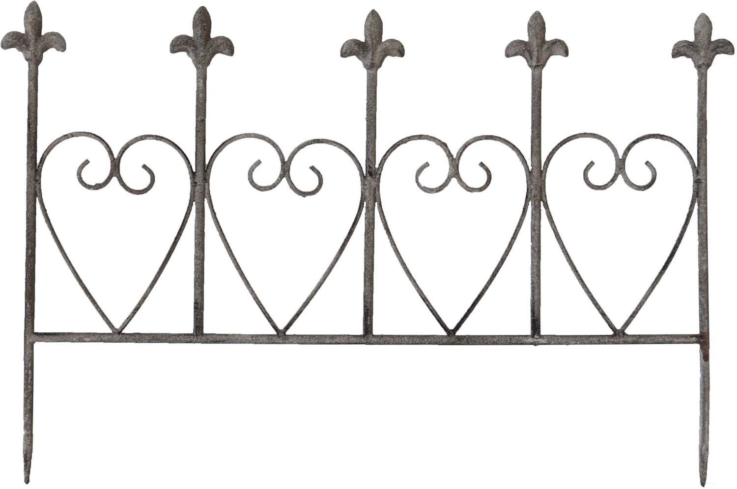 Bordure de jardin coeur romantique