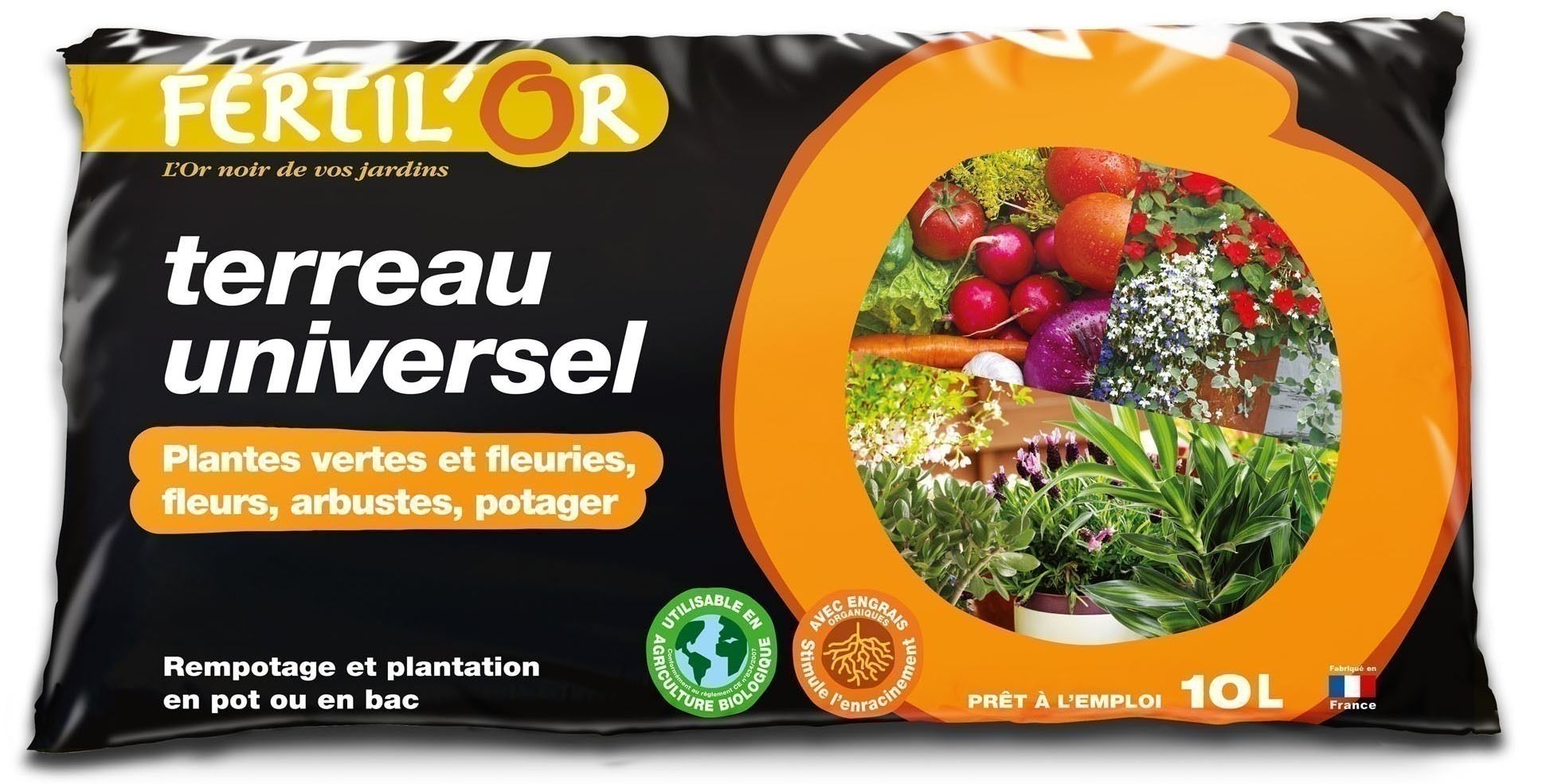 Terreau universel plantation / rempotage en pot 10 litres
