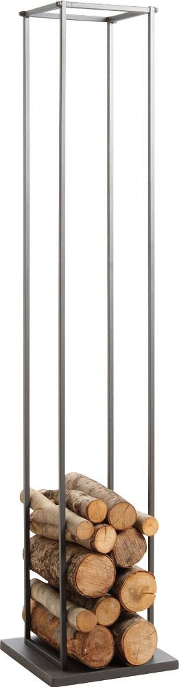 Grand porte-bûches en métal