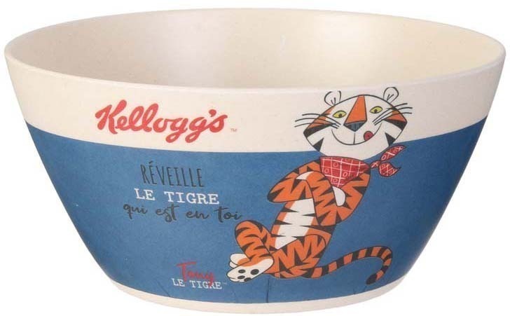 Bol en fibre de bambou Kelloggs vintage