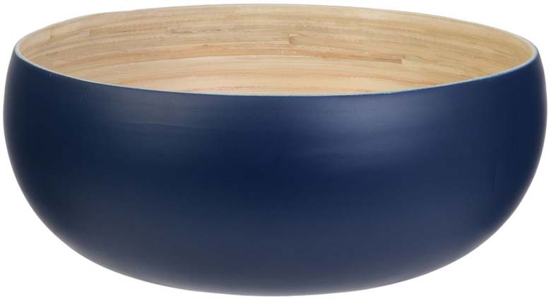 Saladier en bambou bleu marine 28 cm