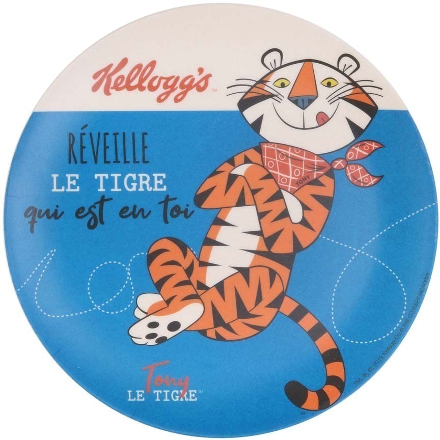 Assiette en fibre de bambou Kelloggs vintage